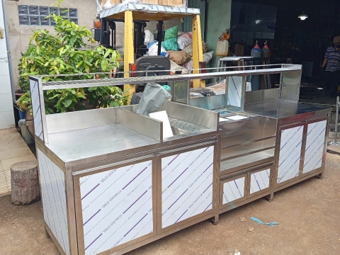 🥤 TỔNG HỢP TẤT CẢ CÁC  QUẦY PHA CHẾ INOX – ĐẦY ĐỦ CHỨC NĂNG, TIẾT KIỆM KHÔNG GIAN 🧊INOX ĐẠI CƯỜNG