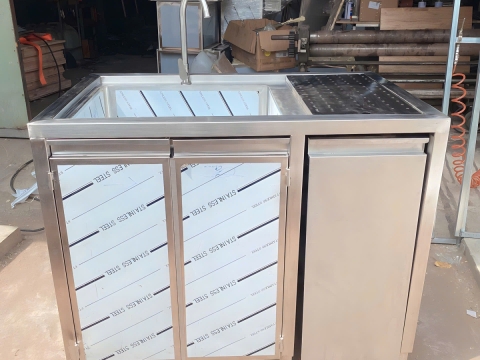 🥤 TỔNG HỢP TẤT CẢ CÁC  QUẦY PHA CHẾ INOX – ĐẦY ĐỦ CHỨC NĂNG, TIẾT KIỆM KHÔNG GIAN 🧊INOX ĐẠI CƯỜNG