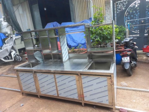 🥤 TỔNG HỢP TẤT CẢ CÁC  QUẦY PHA CHẾ INOX – ĐẦY ĐỦ CHỨC NĂNG, TIẾT KIỆM KHÔNG GIAN 🧊INOX ĐẠI CƯỜNG