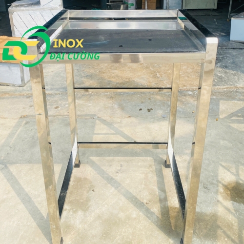 KỆ GIÁ MÁY SẤY - MÁY GIẶT Full Inox CHỐNG RUNG INOX ĐẠI CƯỜNG KE001