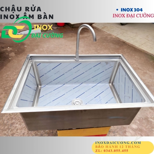 chậu rửa chén công nghiệp 60x40 chau001