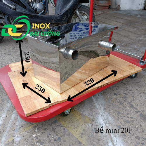 Bể mỡ mini gia đinh 20l