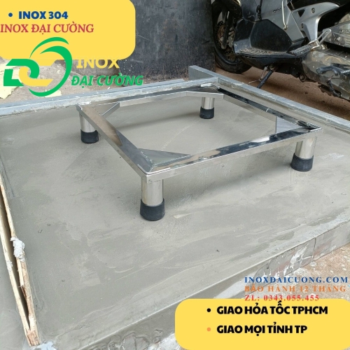 Chân máy giặt,tủ lạnh inox 60x60