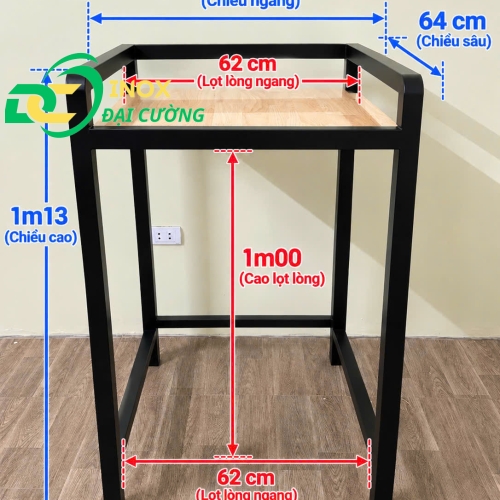 KỆ GIÁ MÁY SẤY - MÁY GIẶT CHỐNG RUNG  SƠN TĨNH ĐIỆN/ INOX ĐẠI CƯỜNG KE003