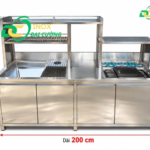 Quầy Chế Đa Năng 2m- Inox Đại Cường