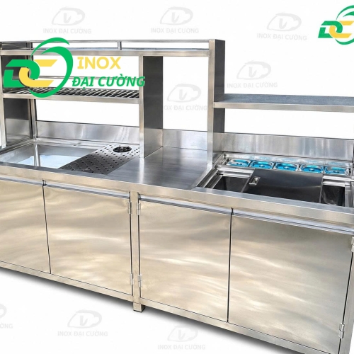 Quầy Chế Đa Năng 2m- Inox Đại Cường