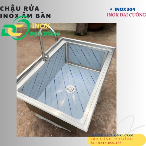 chậu rửa chén công nghiệp 60x40 chau001
