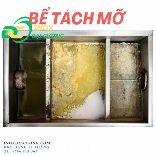 Bể lọc mỡ  50l/ bể tách mở nhà hàng, quán ăn/ bể lắp nổi