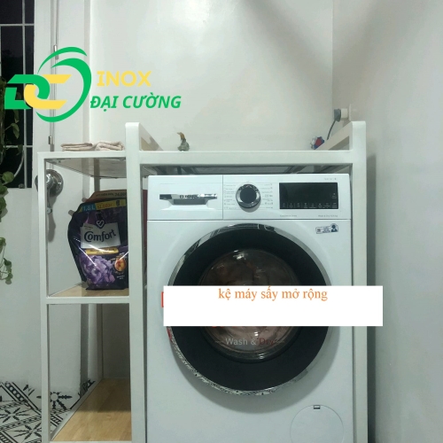 KỆ GIÁ MÁY SẤY - MÁY GIẶT MỞ RỘNG LOẠI INOX CHỐNG RUNG INOX ĐẠI CƯỜNG KE002