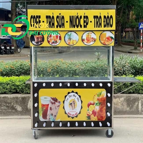 Xe cafe trà sữa nước ép trà đào