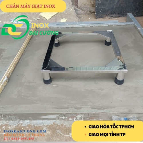Chân máy giặt,tủ lạnh inox 60x60