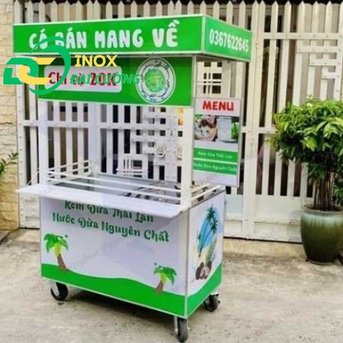 Xe bán kem dừa