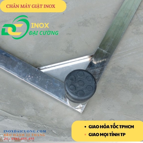 Chân máy giặt,tủ lạnh inox 60x60