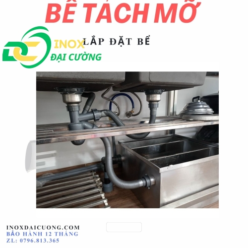Bể lọc mỡ  50l/ bể tách mở nhà hàng, quán ăn/ bể lắp nổi