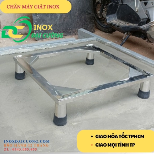 Chân máy giặt,tủ lạnh inox 60x60