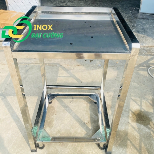 KỆ GIÁ MÁY SẤY - MÁY GIẶT Full Inox CHỐNG RUNG INOX ĐẠI CƯỜNG KE001