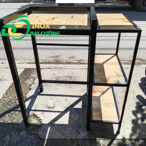 KỆ GIÁ MÁY SẤY - MÁY GIẶT MỞ RỘNG CHỐNG RUNG SẮT SƠN TĨNH ĐIỆN/ INOX ĐẠI CƯỜNG KE004