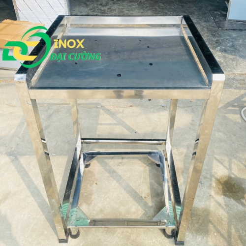 KỆ GIÁ MÁY SẤY - MÁY GIẶT Full Inox CHỐNG RUNG INOX ĐẠI CƯỜNG KE001