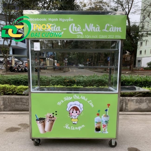 Xe trà sữa nhà làm