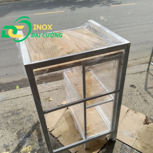 KỆ GIÁ MÁY SẤY - MÁY GIẶT MỞ RỘNG CHỐNG RUNG SẮT SƠN TĨNH ĐIỆN/ INOX ĐẠI CƯỜNG KE004