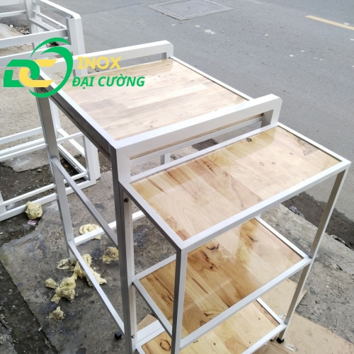 KỆ GIÁ MÁY SẤY - MÁY GIẶT MỞ RỘNG LOẠI INOX CHỐNG RUNG INOX ĐẠI CƯỜNG KE002