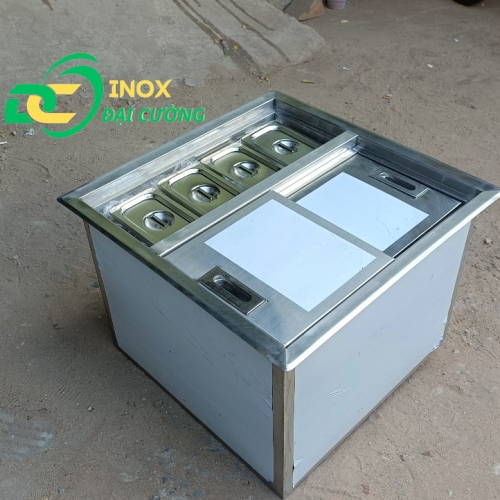 THÙNG KÈM 4 KHAY TOPING 50x50x40