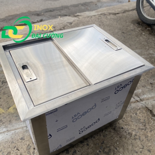 Thùng Đá inox Âm Bàn 70x50x40/ thùng đá âm quày pha chế