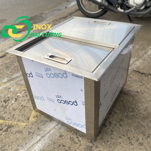 Thùng Đá Inox  Âm Bàn 60x50x40 Inox Đại Cường