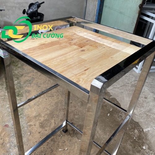 KỆ GIÁ MÁY SẤY - MÁY GIẶT CỬA TRÊN CHỐNG RUNG / INOX ĐẠI CƯỜNG KE008