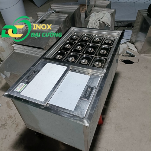 THÙNG KÈM 12 KHAY TOPING 950X505X400