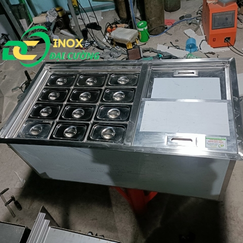 THÙNG KÈM 12 KHAY TOPING 950X505X400