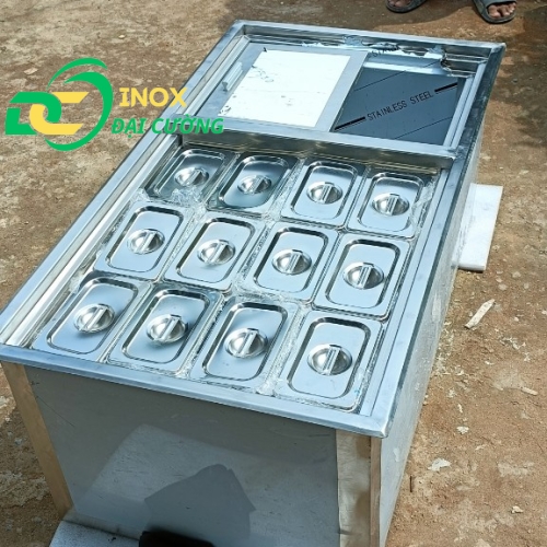 THÙNG KÈM 12 KHAY TOPING 950X505X400